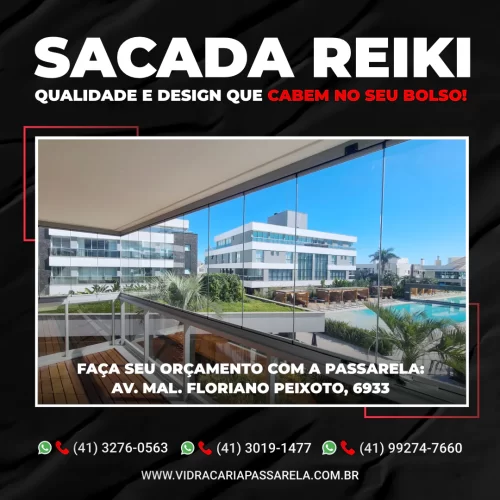 Vidraçaria Passarela - Cortina Reiki 2