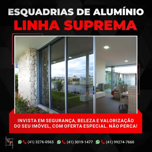 Vidraçaria Passarela - Esquadrias Linha Suprema
